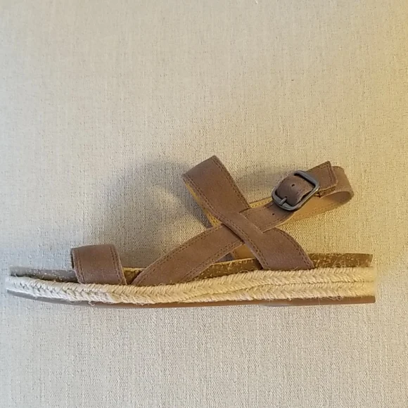 Lucky Brand Gadine Leather Jute Sandals - Picture 5 of 14